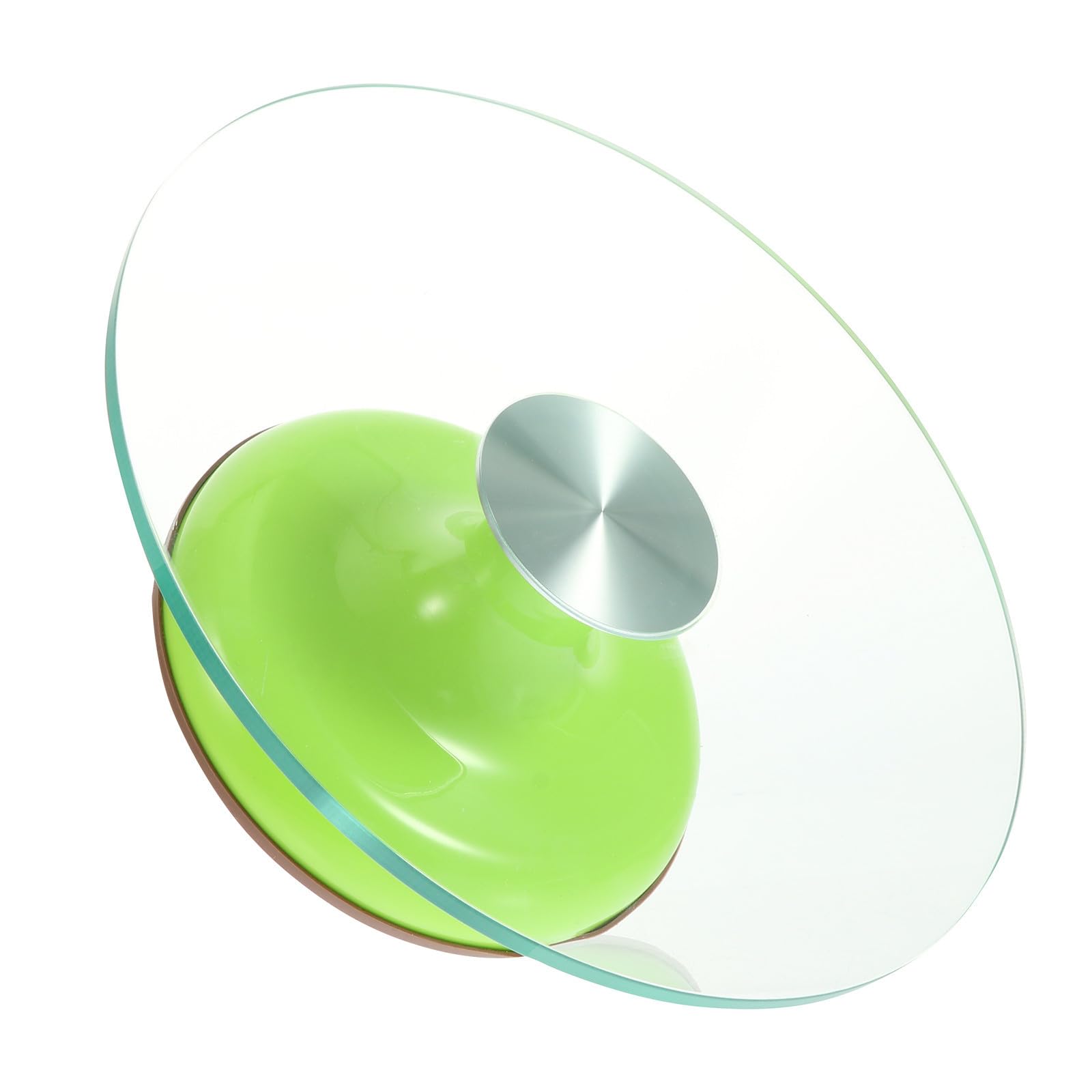 Plateau Tournant de Décoration de Gâteaux 12 Pouces en Verre | Base en Silicone, Structure Ferme, Nettoyage Facile, Pâtisserie