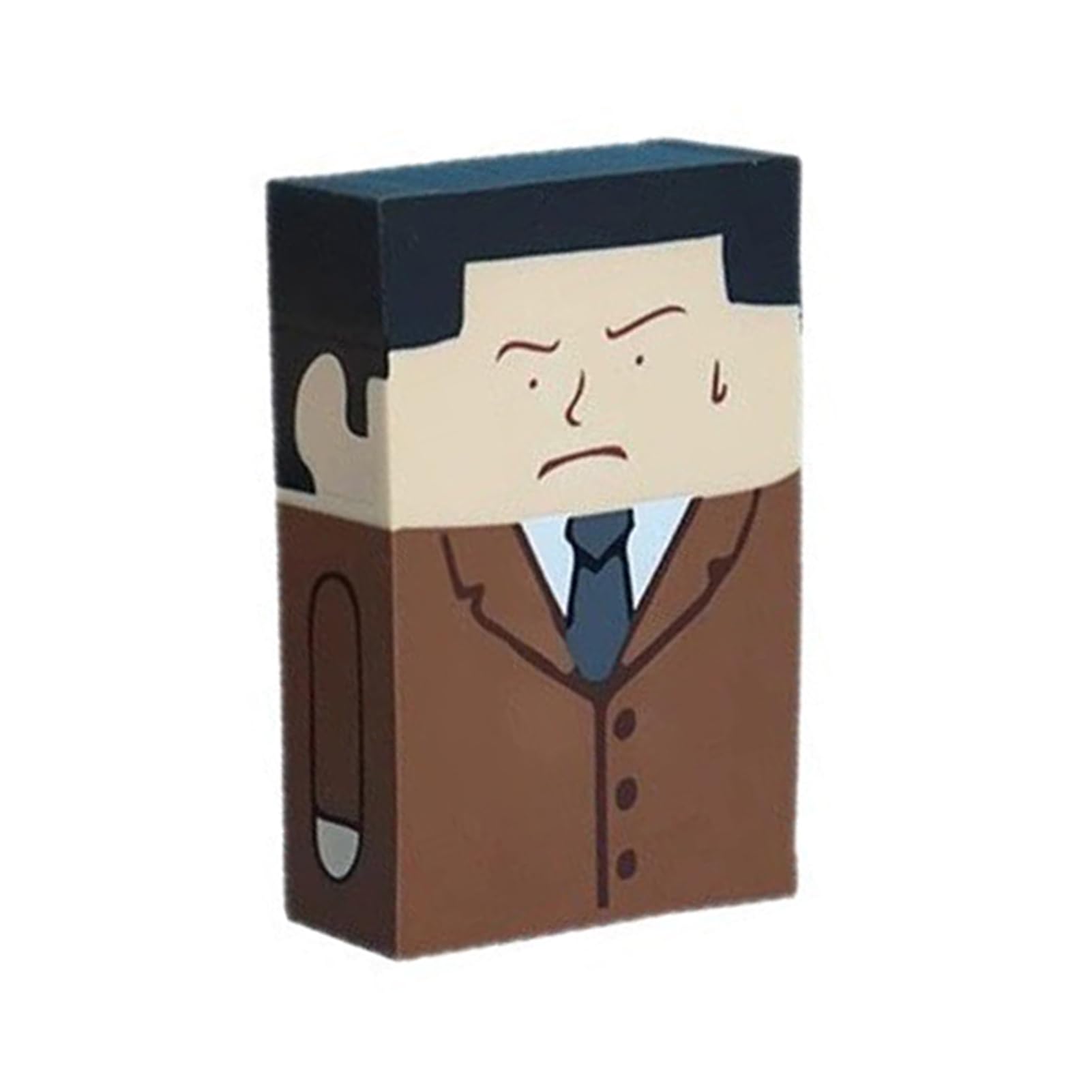 Novelty Man Erasers, Cute Salaryman Erasers, Funny from Hairy to Hairless Pencil EraserMiddle