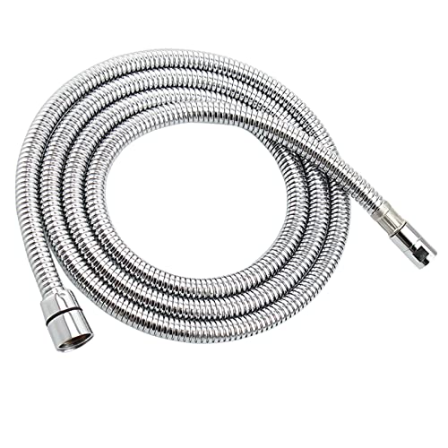 Gnimauhz Tuyau de rechange en acier inoxydable pour robinet de baignoire 180 cm (tuyau de baignoire, 1,8 mètre)