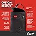 Lusso Gear Spill-Proof Car Trash Can - 2.5 Gal Gray Round - Removable Leak-Proof Liner & Flip-Top Lid - Hanging Trash Can & Trunk Organizer for SUV - Travel & Camping