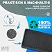 DECOBELLA Schuhabtropfschale | Schuhtablett Grau | Schuhablage, für Ihre schmutzigen Schuhe Abtropfschale | 70x35x3 cm Schuhwanne, Plastikwanne Flach