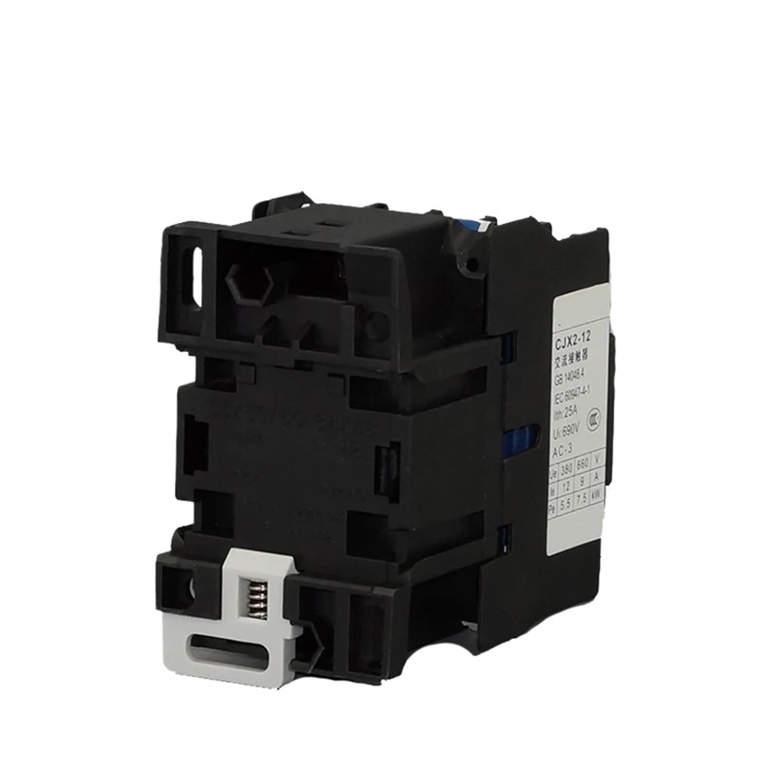 CJX2-12004 CJX2-12008 LC1-D12 4 pôles 4NO 2NO + 2NC 12A Mini contacteur magnétique 1 pièces (Color : 12008 2NO2NC AC220V)