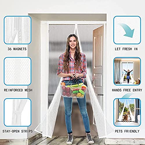 Tenda Zanzariera Magnetica per Porta 100 x 205 cm