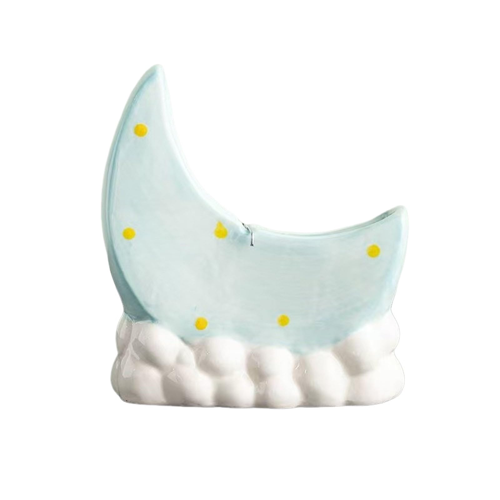 Soporte para bobina de mosquitos de luna creciente en hierro forjado decorativo