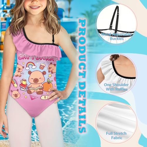 Image of Yzaoxia Girls One Piece Swimsuits Bathing Suit for Kids Swimwear 3-14Y