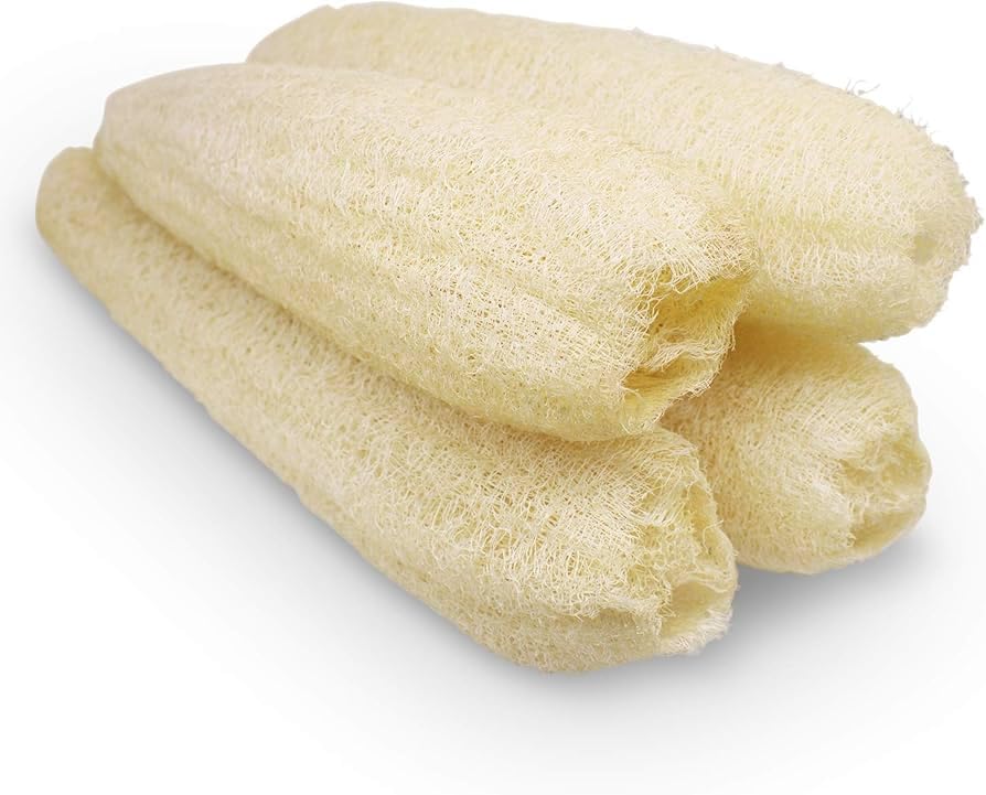 Natural Loofah Body Scrub Purul Jali, Exfoliating Bath Sponge, Pack of 5