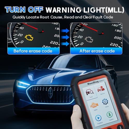 Autel MaxiDiag MD808 PRO OBD2 Scanner, Upgraded of MD806/MD805/MD802 Full System Diagnostic Scan Tool, 7 Services Read/Clear Codes DTC Lookup Oil Reset Battery Reset, Free Lifetime Update - Image 6