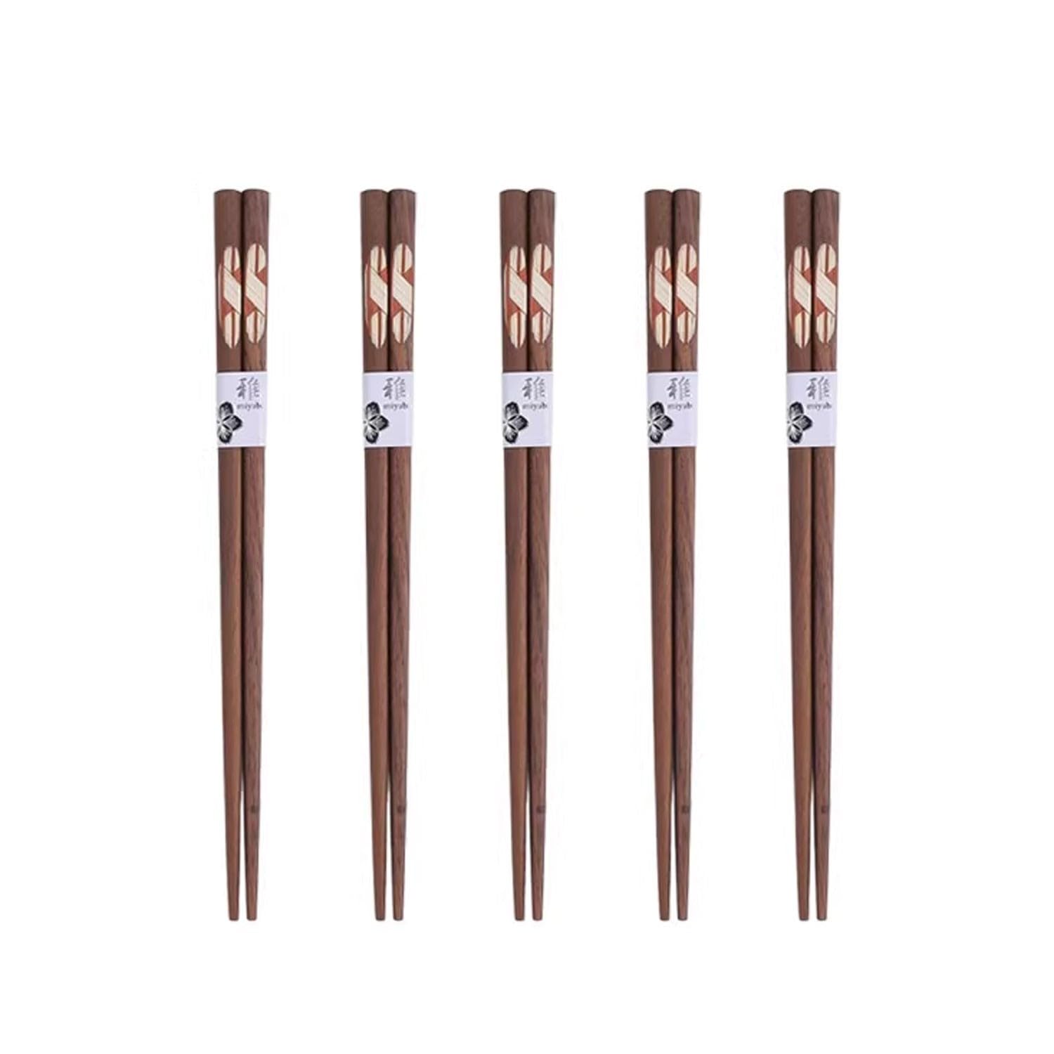 Baguettes en métal Baguettes de Cuisine Baguettes Baguettes Baguettes de ménage Baguettes en Bois antidérapantes, Une Personne, Une Baguette de Luxe légère(A-22.5cm)