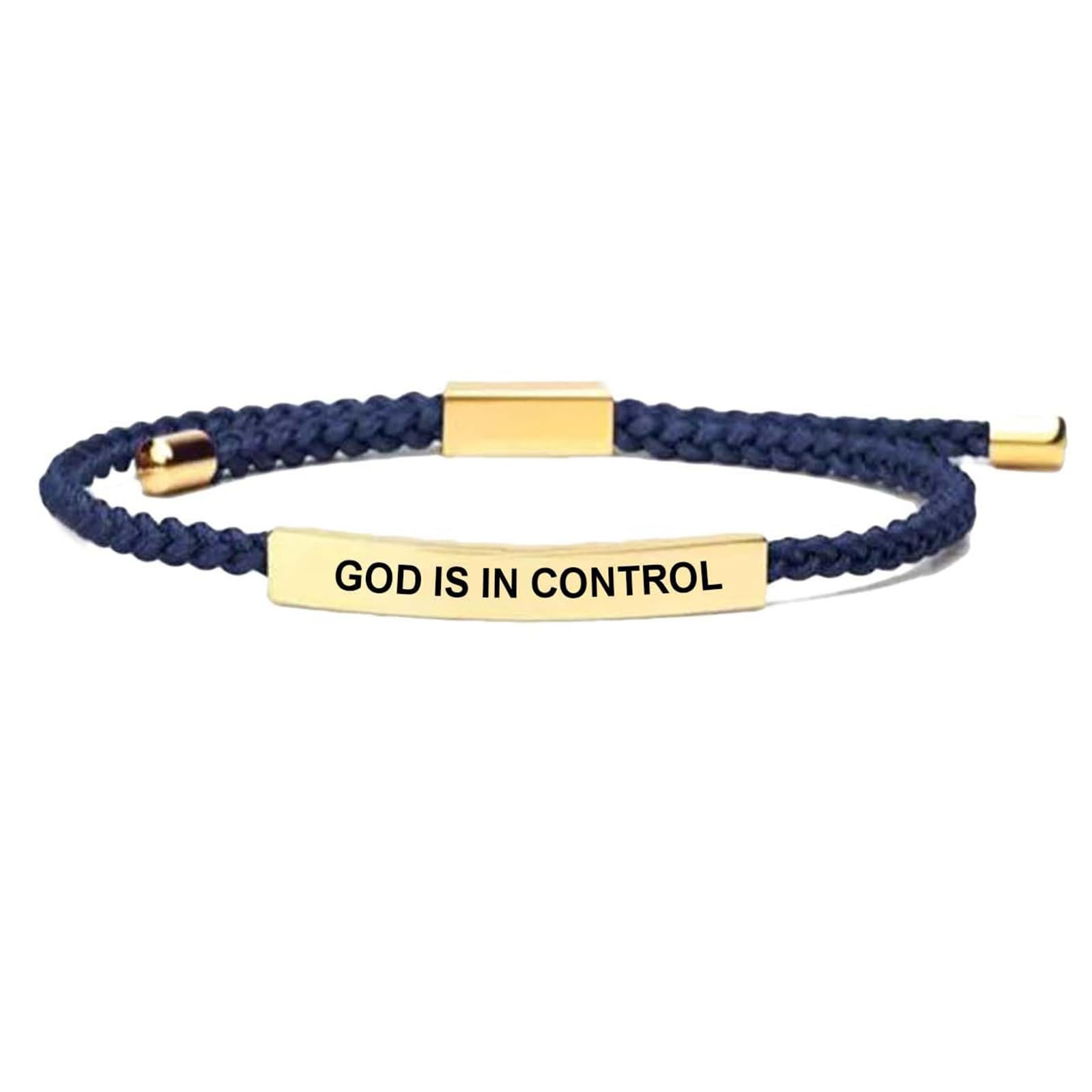 LIU JUN Let Them Bracelet for Women, Adjustable Braided Stainless Steel Engraving Inspirational Let Them Bracelet Gifts Jewelry