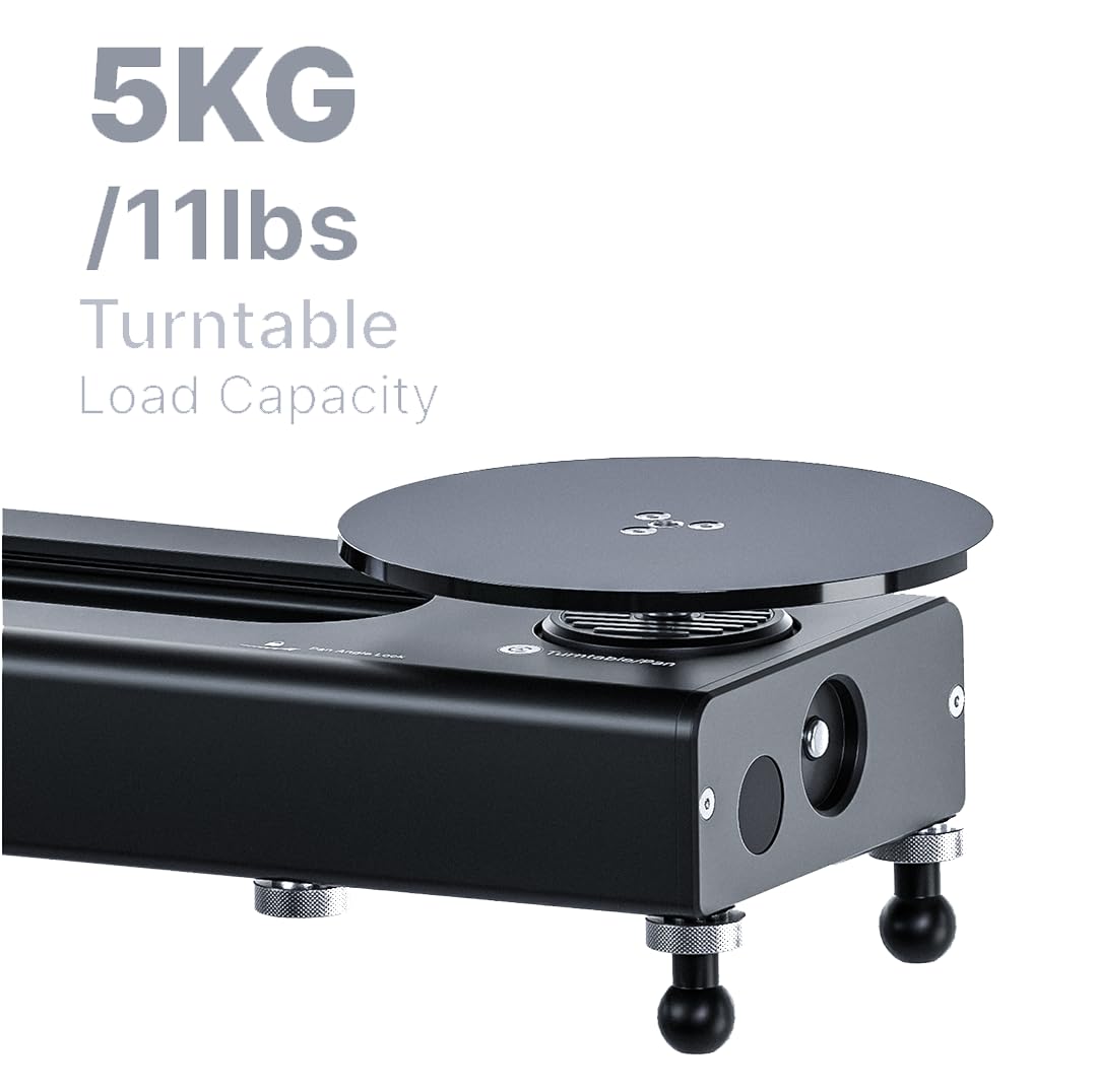 Trexo Converta Pro - AI-Powered Video Slider, Built-in Rotary Table, 90° Panoramic Shooting, Time-Lapse, Loop Mode, APP & Voice Control, Pro Camera Motion System (C600-60cm/23.6")