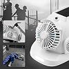 Hard Hat for Construction, Solar Fan Safety Helmet, Fast Cooling Working Helmet with 6 Solar Fan and Light, Bluetooth Answering Phone, Intelligent Voice, Sound and Light Alarm