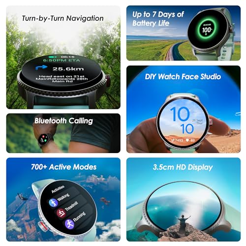 boAt Lunar Discovery w/ 1.39" (3.5 cm) HD Display, Turn-by-Turn Navigation, DIY Watch Face Studio, Bluetooth Calling, Emergency SOS, QR Tray, Smart... - Image 2