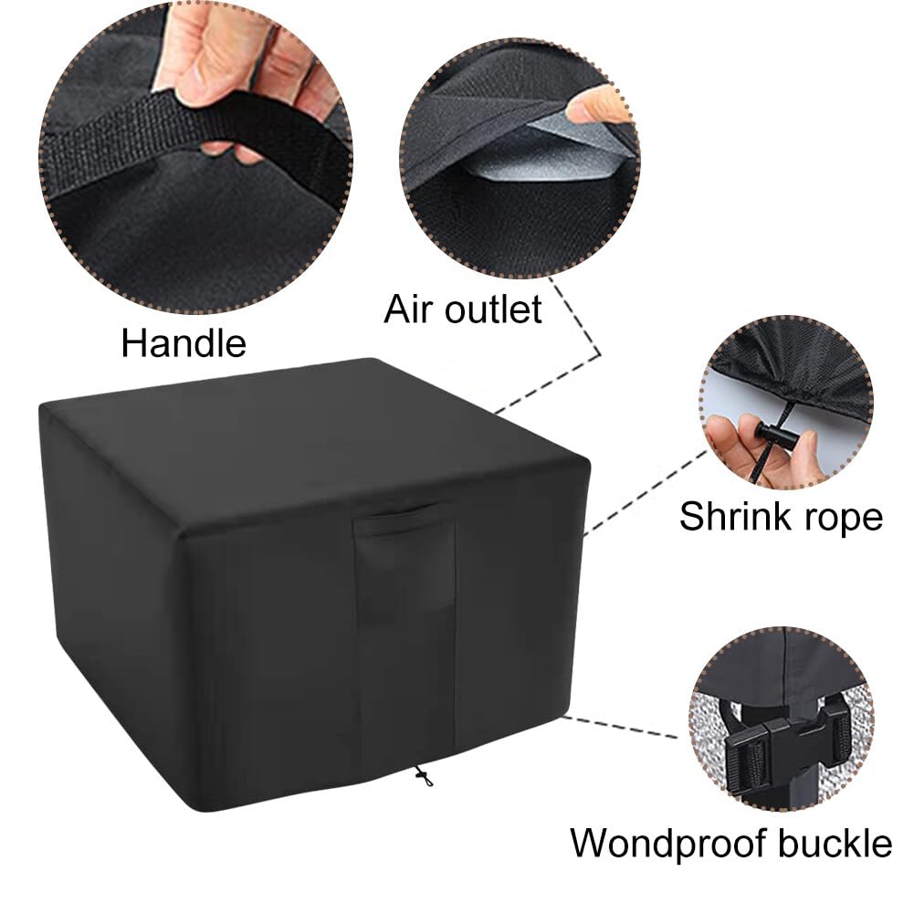 Funda protectora para Brasero Oxford 420D, cubierta de protección para brasero Oxford impermeable, funda de protección de 82 x 82 x 61 cm