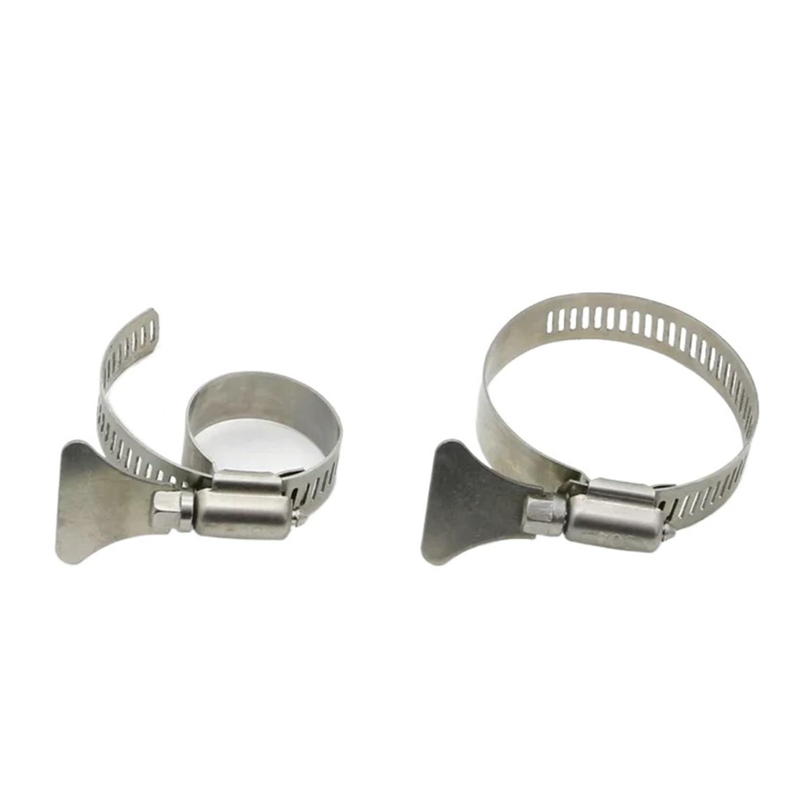 Stainless Steel Pipe clamp 304 Stainless Steel Handle Throat Hoop Hand Tightening Locking Pipe Hoop Water Pipe Clamp Tightening Clamp Fixed Clamp(65-89mm (2Pcs))