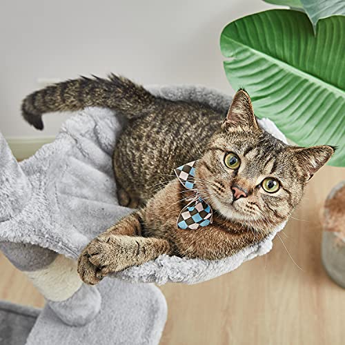 Kilodor 49.2 Inches Multi-Level Cat Tree Condo,Cat Tower With Sisal Scratching Post, Plush Perches,Hammock,Kitten Playhouse #TOP4