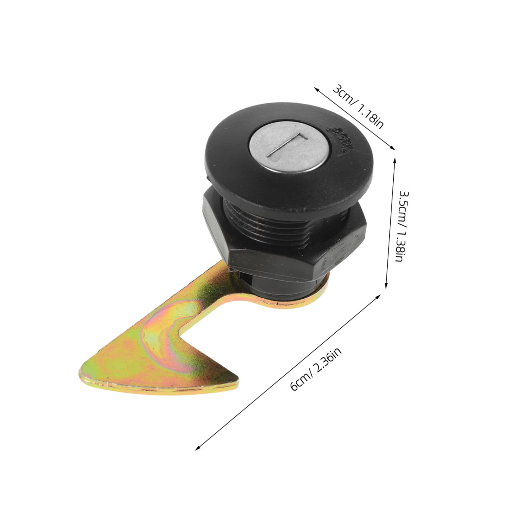 VINTORKY 1 Set Motorcycle Rear Luggage Trunk Lock with Hooks Heavy Duty Theft Electric Motorcycle Lock for Secure Storage and Easy Installation