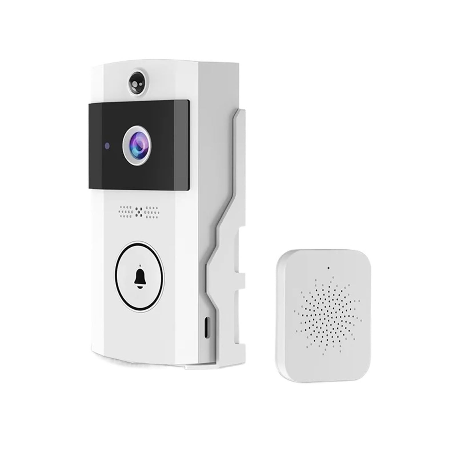 Hvsyvvsrl Only Doorbell Wireless Doorbells With Solar Cover Camera High Definition Intelligent Video Door Bell Waterproof Smart Home Intercom Two Way Audio(Only Doorbell)