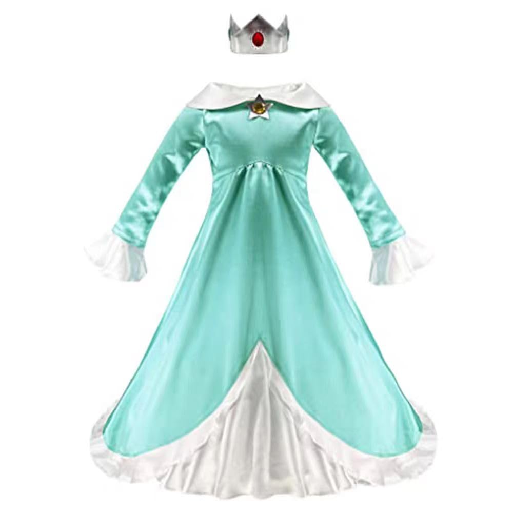 Amazon.co.jp: [brightcos] ロゼッタ姫 ワンピース ドレス コスプレ用
