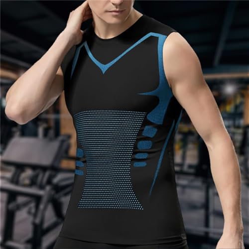 Evolv V Boost Men Shirt, Ironfit Shirt Tank Top for Men, Comfortable and Breathable Ice-Silk Fabric Shapewear4
