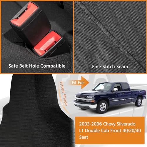 Image of Seat Covers for 2003-2006 Chevy Silverado LT Double Cab Front