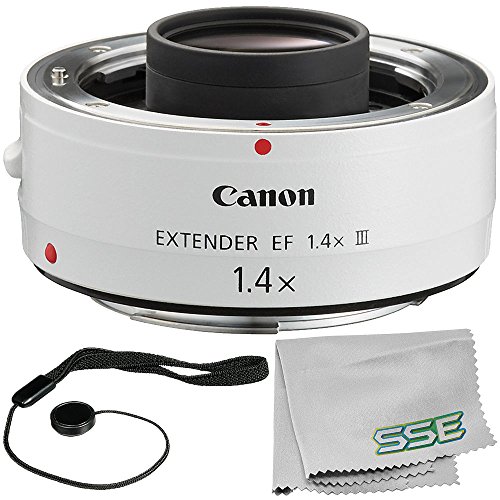 Canon Extender EF 1.4X III Accessory Bundle â€“ Includes Lens Cap Keeper + Microfiber Cleaning Cloth