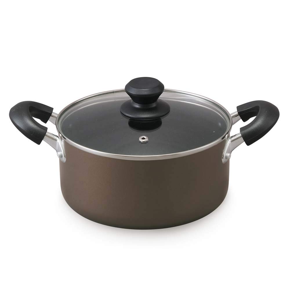 Amazon｜アイリスオーヤマ 両手鍋 20㎝ 鍋 蓋つき ガス火/IH対応