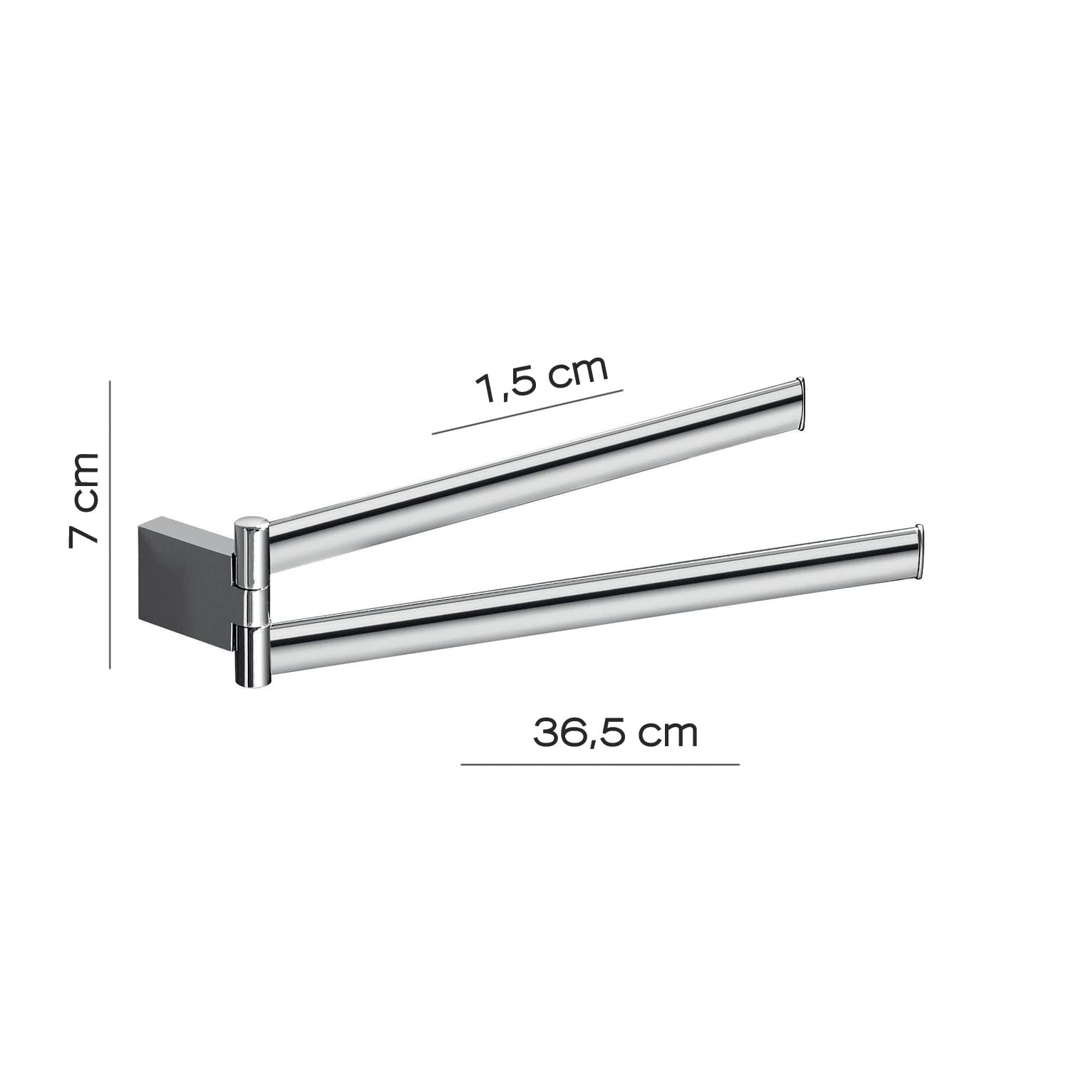 Gedy Portasalvietta a snodo Cromato Kent 5523