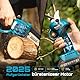 SEESII 6 Zoll Mini Kettensäge & 33 mm Elektrische Gartenschere, 2-in-1 Gartenwerkzeug Set mit 2×2000 mAh Akkus, Bürstenloser Motor, Ideal für Stamm und Astschnitt