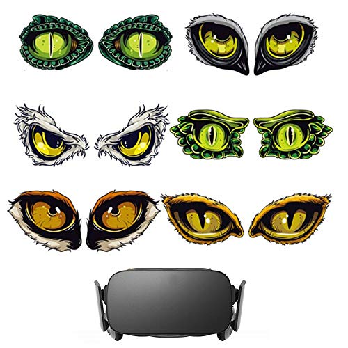 VR Skins Vinyl Decal Cover Eye Sticker Styles Sticker for Oculus Quest Headset Oculus Rift S VR Headsets 6Pack