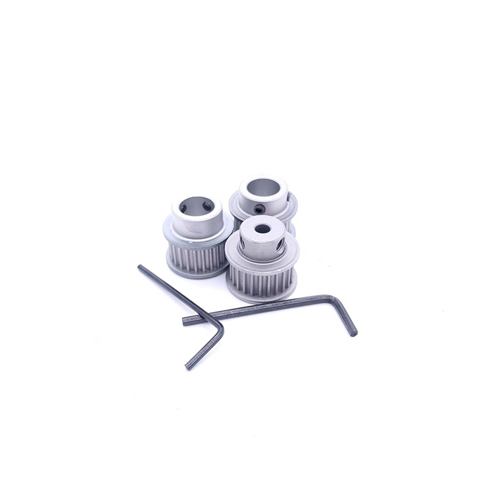 Puleggia dentata 32T 2GT alesaggio 4-12mm larghezza 6-15mm alluminio(Bore-4mm,5PCS_BELT WIDTH-10MM)
