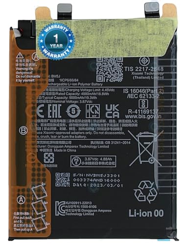 Image of Original BM5J Battery for Redmi K50 12T / 12T Pro /Redmi K50 Battery with 1 Year Warranty**(LR45)