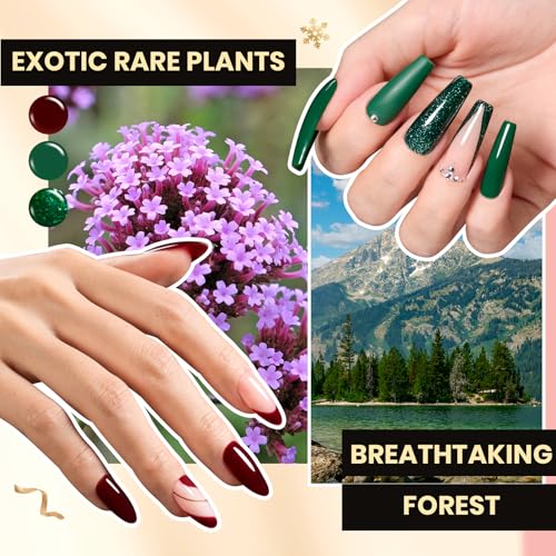 Image of Beetles Gel Nail Polish Kit with U V Light -54 Pcs Gel Nail Kit Four Seasons Glow 32 Colors Set with Base Matte & Glossy Top Coat Soak Off Home Salon Nails DIY Manicure Gifts for Women