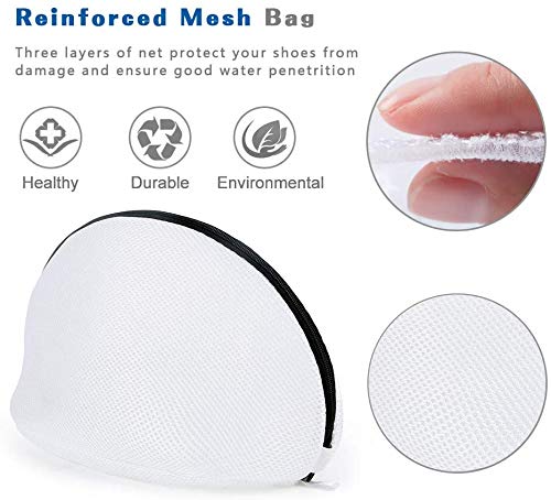 Bagail 2 Pieces Shoes Wash Bags, Multi-Functional Mesh Shoes Laundry Bag For Sneakers,Flat Shoes,Etc. (2 Sets Shoes Bag) #TOP2