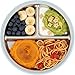 PandaEar 3 Pack Stainless Steel Baby Suction Plates with Lids, Divided Toddler Plates for Baby Led Weaning, Non-Slip Baby Feeding Set, Dishwasher Safe (Blue/Green/Brown)