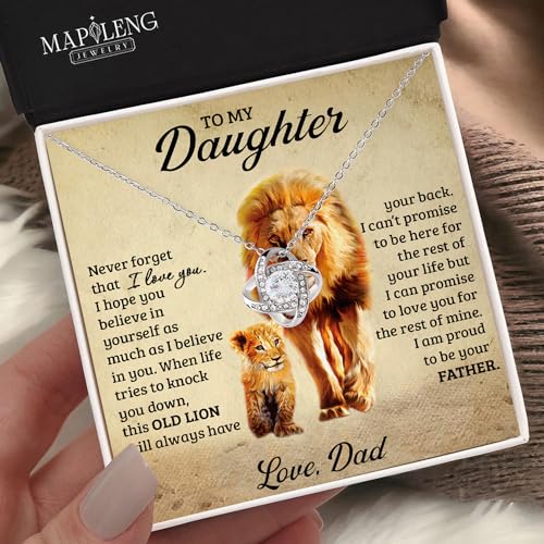 Father To Daughter Necklace - Daughter Gift, Dad Necklace4