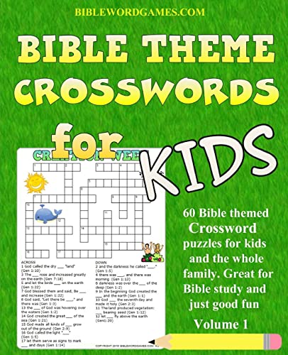 Kids Bible Theme Crossword Puzzles Volume 1: 60 Bible themed crossword puzzles on Bible characters, places, and events image 2