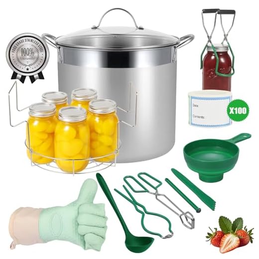 HOMKULA Large Stainless Steel Canner Kit