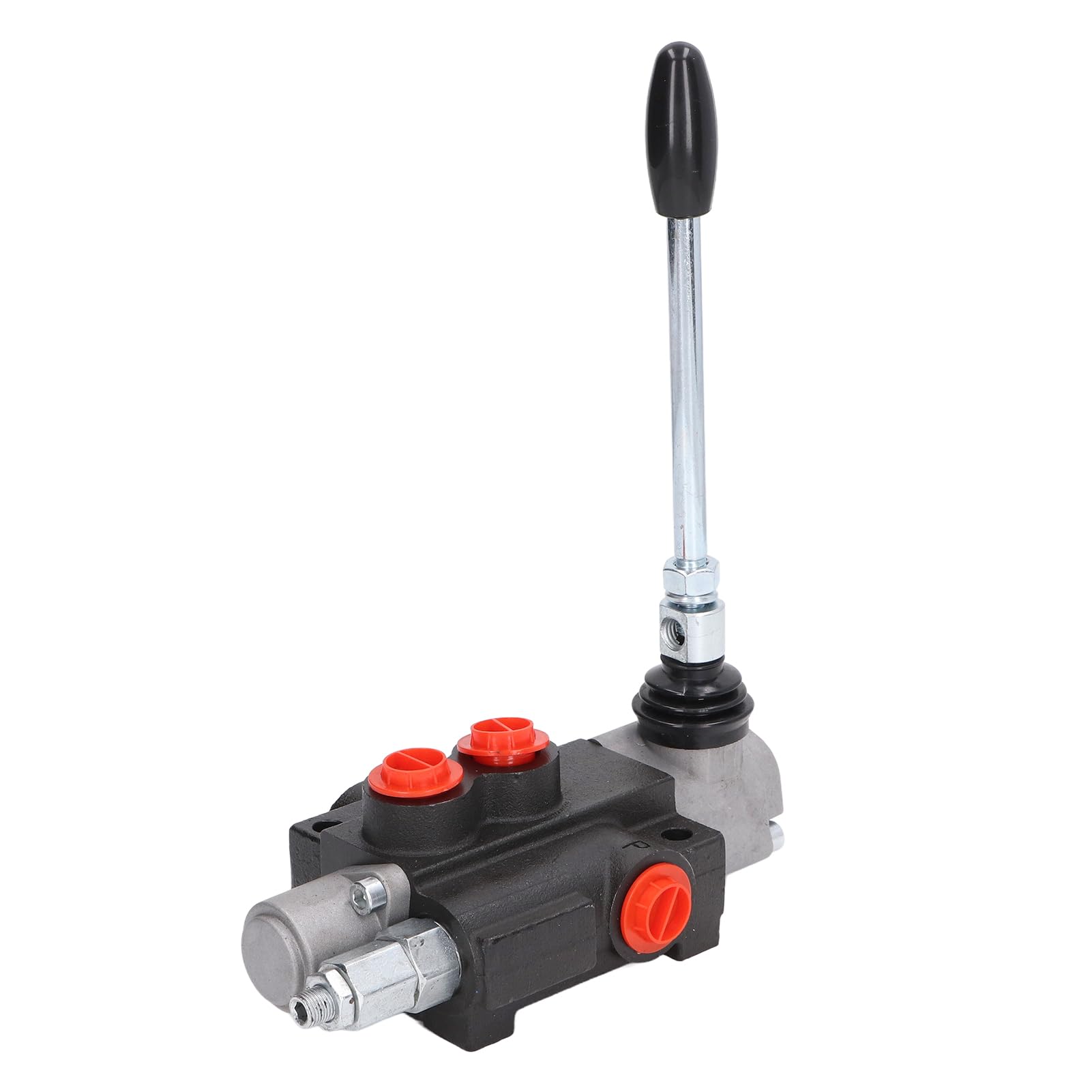 Tbest Válvulas de Control Direccional Hidráulicas, Kit de Válvula de Control de Flujo Hidráulico 1 Carrete de Doble Efecto con Barra de Alivio Ajustable de Control Accesorio