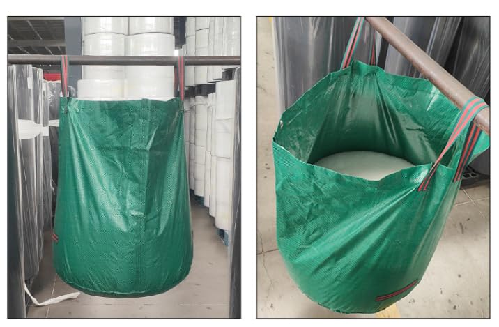 Lichi 400L X 2 Garden Waste Bags Heavy Duty with Handles, Reusable Waterproof High Capacity Garden Sacks, Grass Cutting Bags Leaf Bags - Image 4
