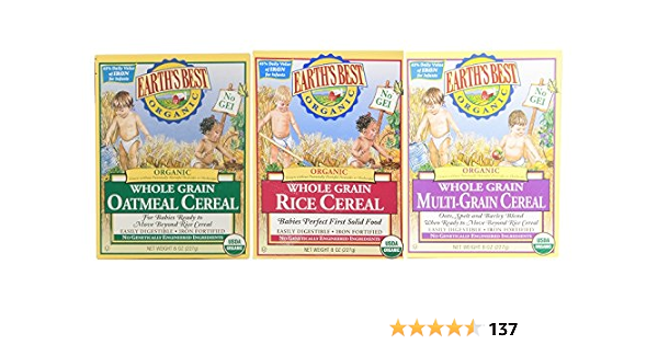 Amazon.com: Earth's Best Organic Whole Grain Rice, Whole ...