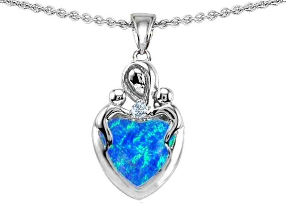 Star KSterling Silver Loving Mother Twin Children Pendant