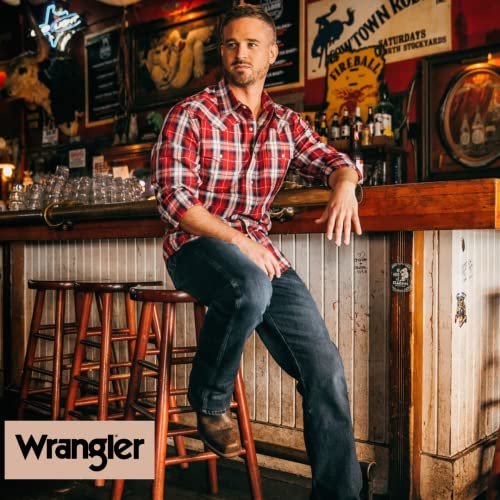 Wrangler Men’s Leather Country Casual Every Day Dress Belt For Jeans, Khakis Brown 36 #TOP4