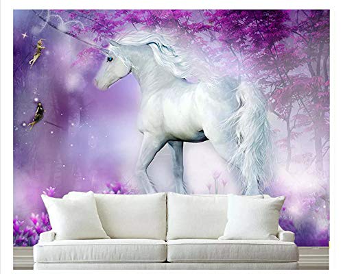 Benutzerdefinierte klassische Tapete Lila Fantasie Wald HD Mode Persönlichkeit TV Hintergrund Papel de Parede 3D Wallpaper -