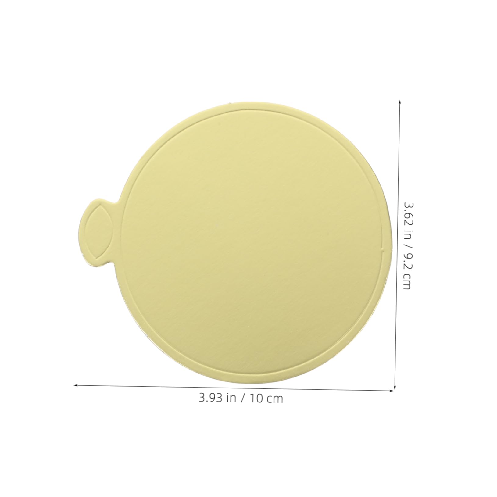 CIYODO 100PCS Round Cake Boards Thickened Cardboard Cake Base for Desserts Pastries Cupcakes Reusable Tray for Easy Serving Versatile Baking Supplies