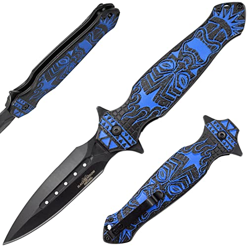 Snake Eye Tactical Heavy-Duty Printed Handle EDC Pocket-Folding Knife - Snake Eye Tactical