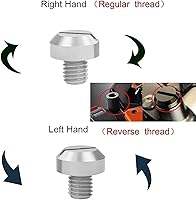 Vista 3 de zipelo Tornillo de Espejo de Motocicleta, 2 Piezas Tapones de Agujero de Espejo para Espejos Retrovisores de Motor, Accesorios Decorativos