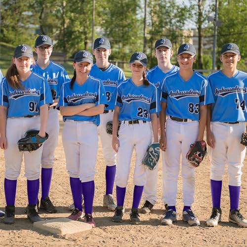 Image of Haysandy 3 Pairs Baseball Socks Bulk Softball Youth
