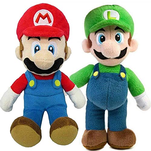 FVLFIL lhtczzb - Juego de 2 muñecos de peluche de Super Mario Bros de 35 cm, juguete suave de peluche para niños