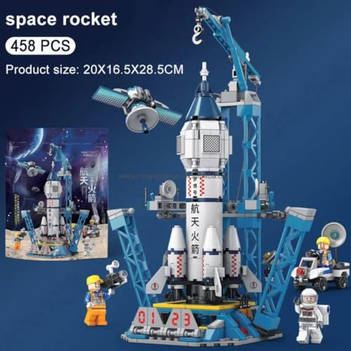 Image of Chocozone Space Ship Rocket Launcher Building Blocks for Kids 9-14 Years Toys for Boys Toys for Kids Birthday Gifts Toy for 9+ Years Old Boys & Girls - 452Pcs Bag