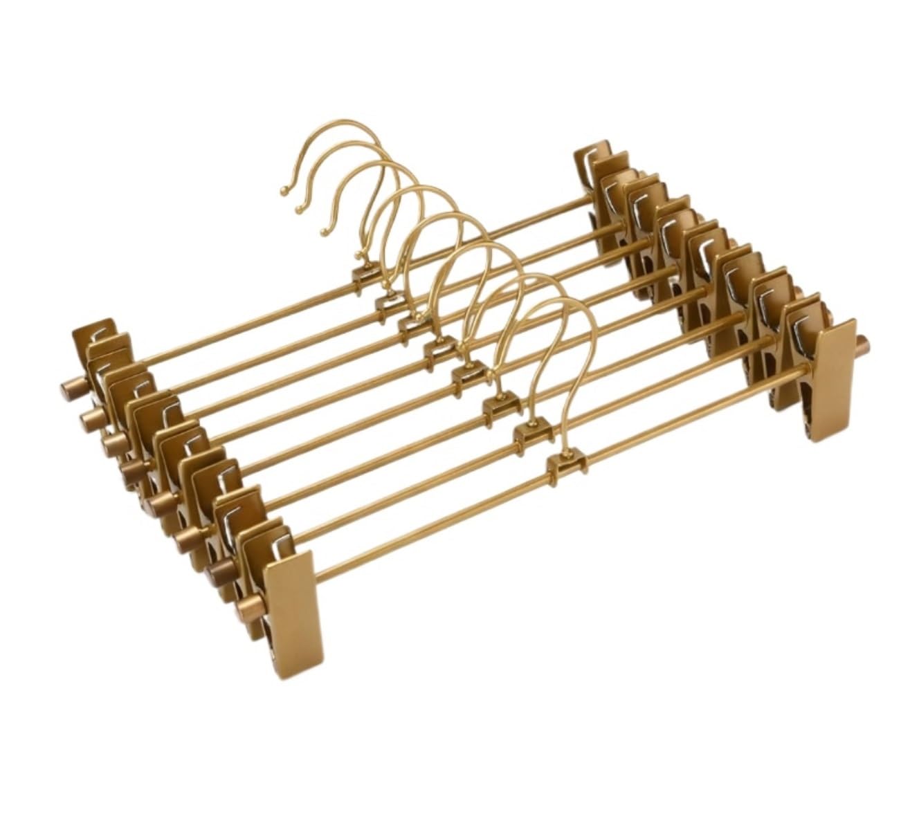 Perchas Ropa Percha For Pantalones con Pinzas, Ajustable, Antideslizante, For Abrigos, Trajes Y Faldas Perchas Antideslizantes(50pcs)